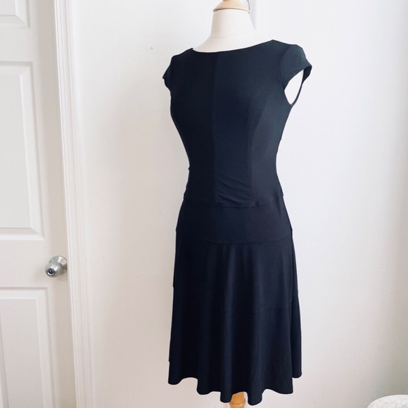 Anne Klein Women's Fit & Flare Black Dress Size 4 Small Office/Career/Work/Party - Picture 5 of 12